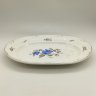 Купить Сервировочное блюдо овальной формы с цветочным декором, фаянс, роспись, золочение, Конаковский фаянсовый завод им. М.И. Калинина (ЗиК Конаково), СССР, 1957 г.
