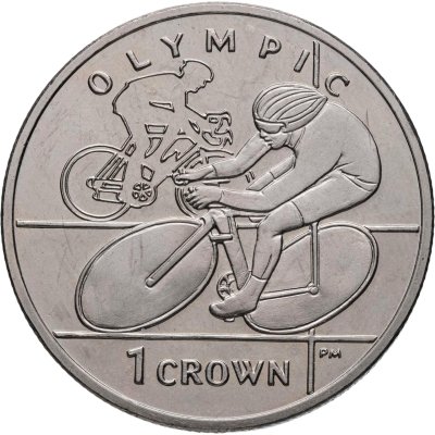 купить Остров Мэн 1 крона (crown) 2012 "XXX летние Олимпийские Игры, Лондон 2012 - Велоспорт"