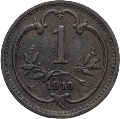 купить Австрия 1 геллер (heller) 1910