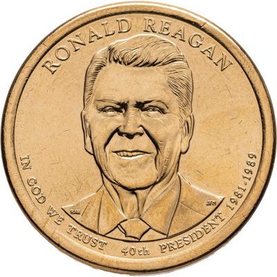купить США 1 доллар 2016 "40-й президент США - Рональд Рейган", знак монетного двора "D" - Денвер