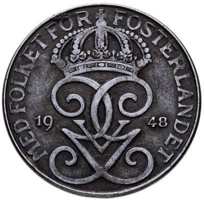 купить Швеция 5 эре (ore) 1948