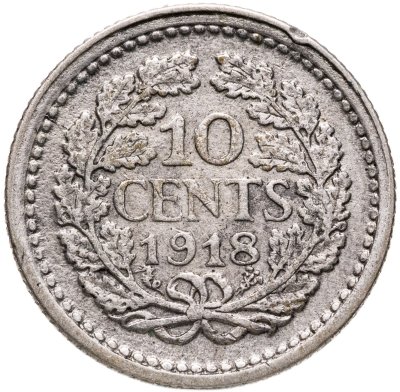 купить Нидерланды 10 центов (cents) 1918