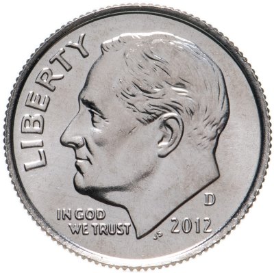 купить США 10 центов (дайм, one dime) 2012 D Roosevelt Dime