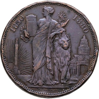купить Бельгия 10 сантимов 1880 "50 лет Бельгии"