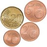 Купить Германия полный годовой набор 2005 случайный двор  (4 монеты - 1, 2, 5, 20 евроцентов)