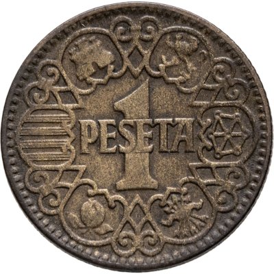 купить Испания 1 песета (peseta) 1944