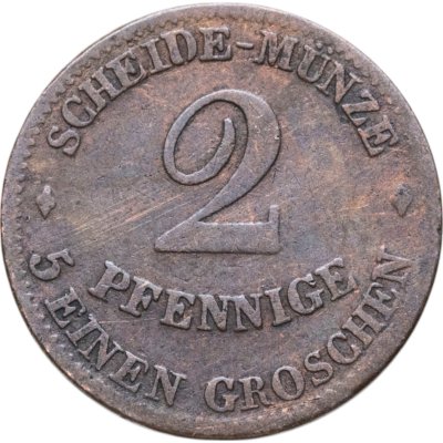 купить Германия, Саксен-Кобург-Гота 2 пфеннига 1856