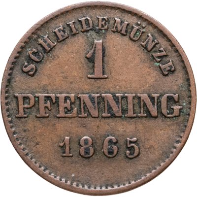 купить Бавария 1 пфенниг 1865