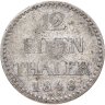 Купить Германия Мекленбург-Шверин 1/12 талера 1848