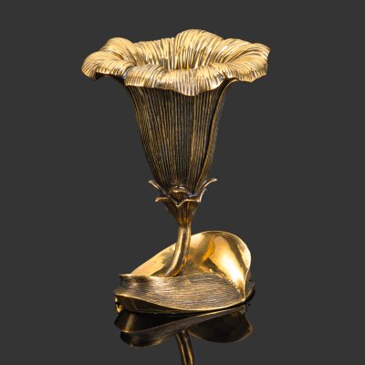 купить Вазочка - подсвечник "Лаватера", бронза, патина, Российская Федерация, 2025 г.