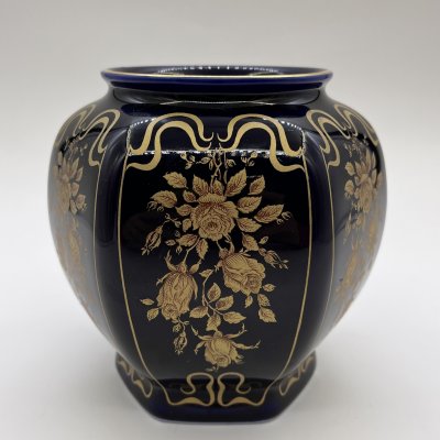 купить Ваза с цветочным декором, фарфор, деколь, золочение, Bareuther & Co., Bavaria, Германия, 1980-1990 гг.