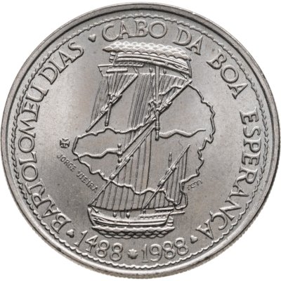 купить Португалия 100 эскудо (escudos) 1988 "Золотой век открытий - Бартоломеу Диаш, мыс Доброй Надежды"
