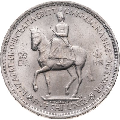купить Великобритания 5 шиллингов 1953 "Коронация Королевы Елизаветы II" в оригинальной капсуле