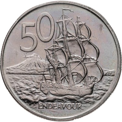 купить Новая Зеландия 50 центов (cents) 1972