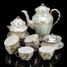 Купить Сервиз чайный с цветочным и геометрическим декором, фарфор, люстр, золочение, Европа, 1950-1970 гг.