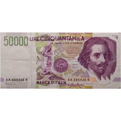 купить Италия 50000 лир 1992 года (Pick 116а)