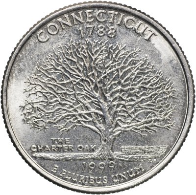 купить США 25 центов [Квотер] 1999 D [KM#297] "Коннектикут"
