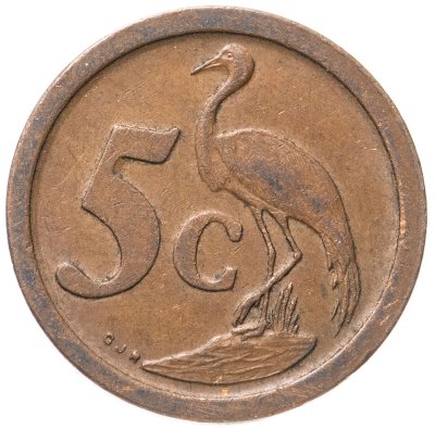 купить ЮАР 5 центов (cents) 1990