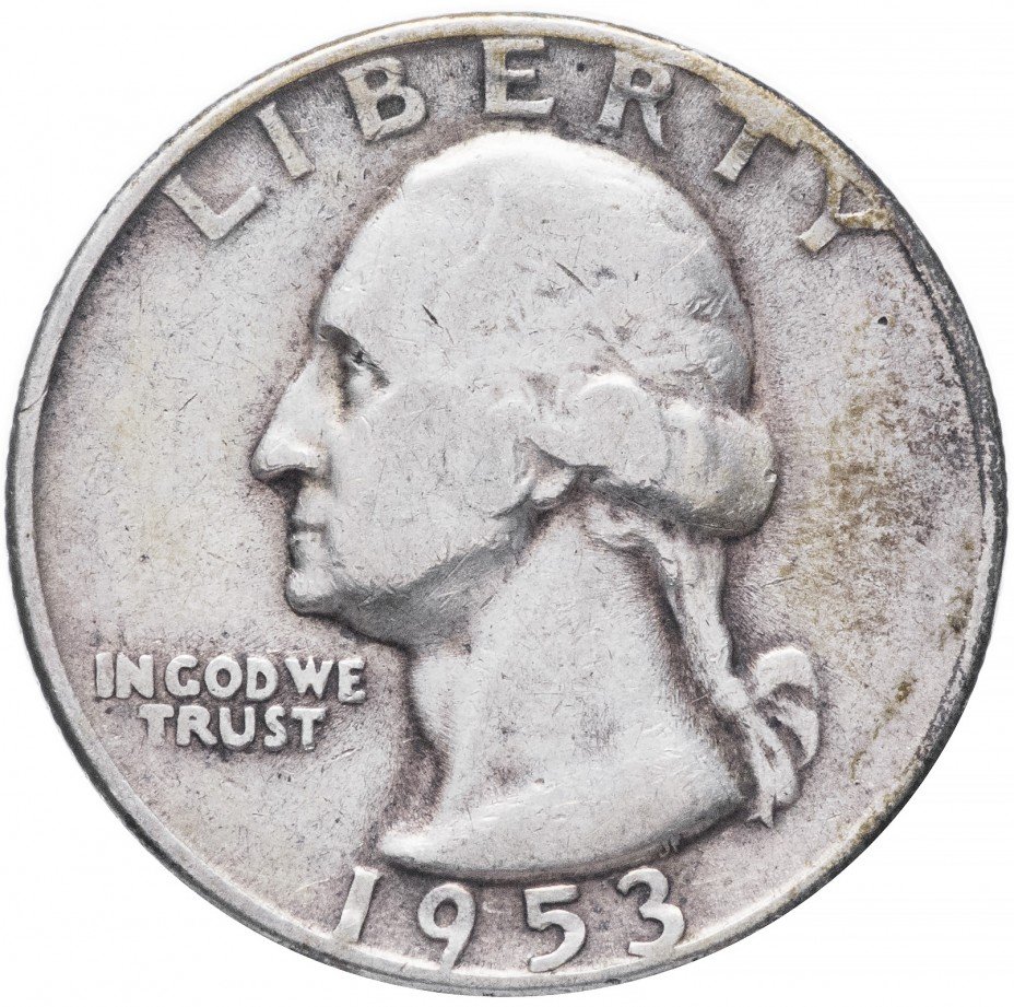 купить США 1/4 доллара (25 центов) 1953 S