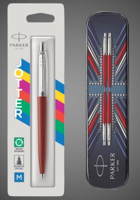 купить Шариковая ручка Parker Jotter Originals K60 Red CT стержень:M, цвет чернил: blue. в БЛИСТЕРЕ+жестяной футляр, Металлы: нержавеющая сталь, пластик, 2026 г.