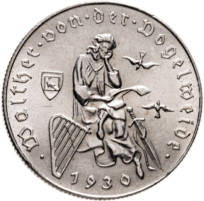 купить Австрия 2 шиллинга (shillings) 1930 "700 лет со дня смерти Вальтера фон дер Фогельвейде"