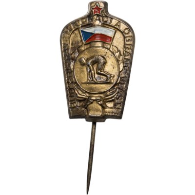купить Нагрудный знак комплекса БГТО, Чехословакия, 1950-1960 гг.