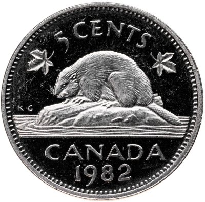 купить Канада 5 центов (cents) 1982