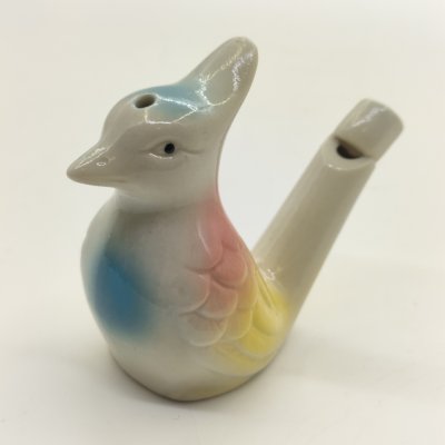 купить Игрушка-свистулька "Соловей", фарфор, аэрография, роспись, СССР, 1970-1990 гг.