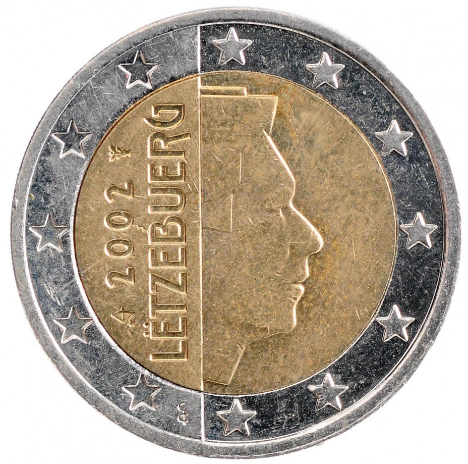 купить Люксембург 2 евро 2002