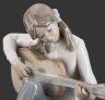 Купить Статуэтка "Девушка с гитарой", фарфор, роспись, NAO Porcelain, Испания, 1970-2000 гг.