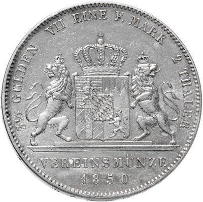 купить Германия, Бавария 2 талера 1850