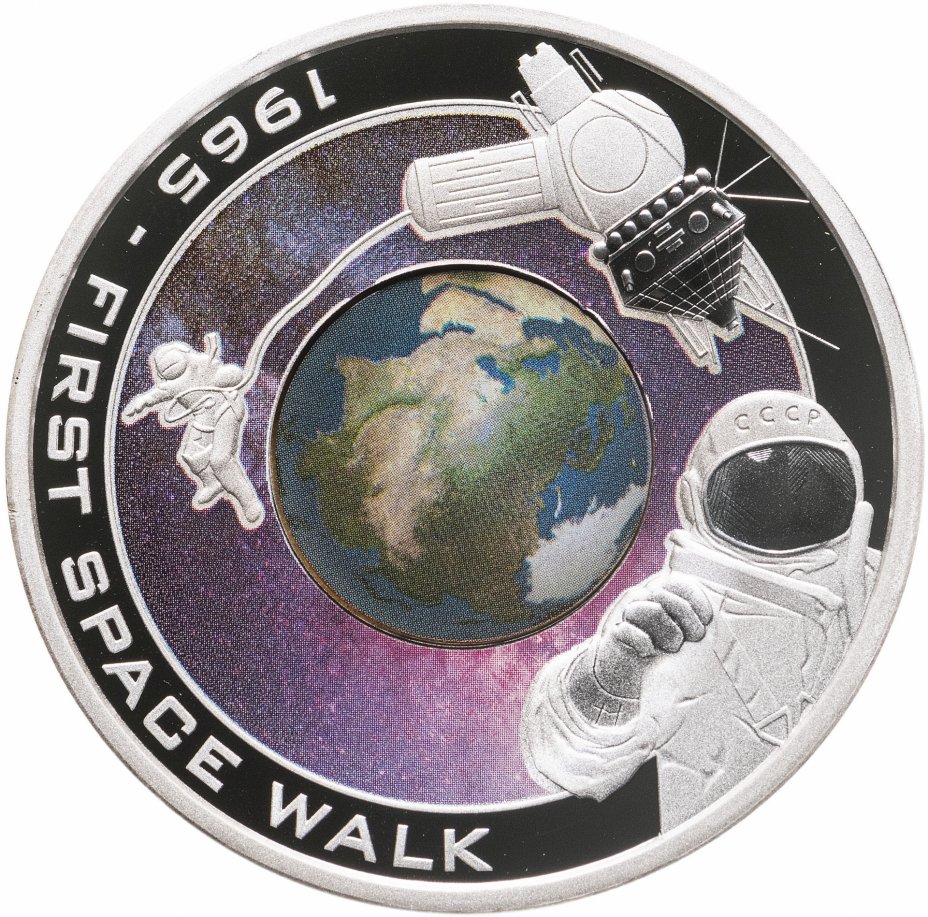 купить Острова Кука 1 доллар 2009 «Первый выход человека в космос»