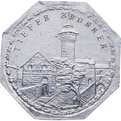 купить Германия (Нюрнберг) нотгельд 20 пфеннигов 1921 "Глубокий колодец" трамвайный жетон