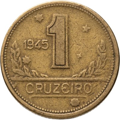купить Бразилия 1 крузейро (cruzeiro) 1945