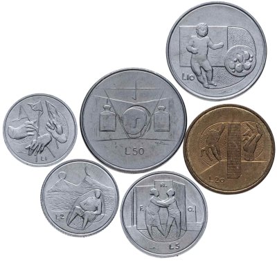 купить Сан-Марино годовой набор из 6 монет 1976