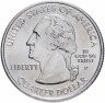 Купить США 1/4 доллара (квотер, 25 центов) 2002 P "Штат Индиана"