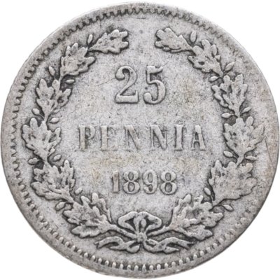 купить 25 пенни (pennia) 1898 L Российская Финляндия