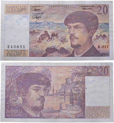 купить Франция 20 франков 1983 год