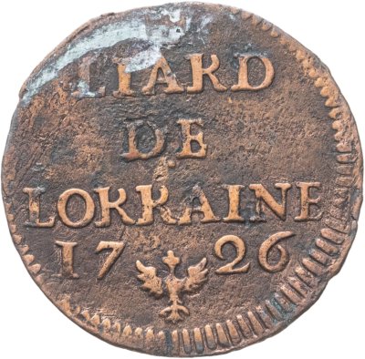 купить Франция, Лотарингия 1 лиард 1726