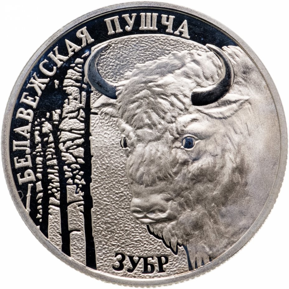 купить Беларусь 1 рубль 2001 "Беловежская пуща - Зубр"