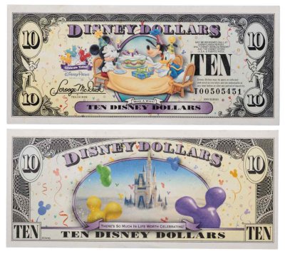 купить США 10 Дисней долларов 2009 серия Т