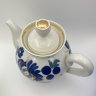 Купить Чайник доливной "Синие цветы", фарфор, роспись, золочение, Городницкий фарфоровый завод, СССР, 1970-1990 гг.