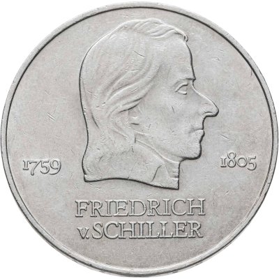 купить Германия (ГДР) 20 марок (mark) 1972 Фридрих фон Шиллер