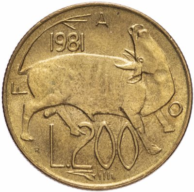 купить Сан-Марино 200 лир (lire) 1981 "Мир"