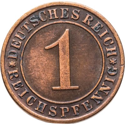 купить Германия 1 рейхспфенниг (reichspfennig) 1935 D знак монетного двора "D" — Мюнхен