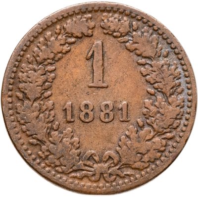 купить Австрия 1 крейцер (kreuzer) 1881