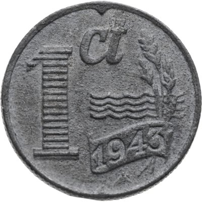 купить Нидерланды 1 цент (cent) 1943