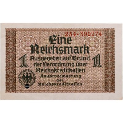 купить Германия 1 рейхсмарка (reichsmark) 1940-1945 "Немецкие оккупационные территории"