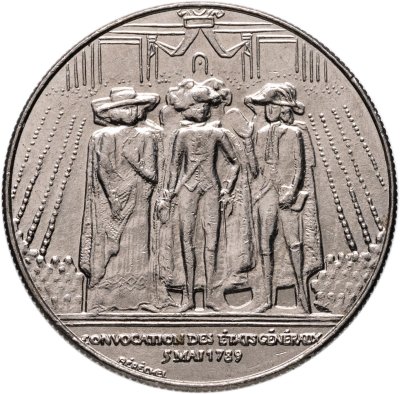 купить Франция 1 франк (franc) 1989 "200 лет Генеральных штатов"