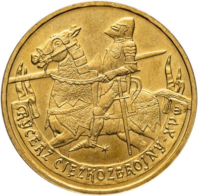 купить Польша 2 злотых (zlote) 2007 "История польской кавалерии - Рыцарь 15 века"